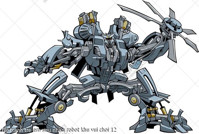file tranh tre em sieu nhan robot khu vui choi 12
